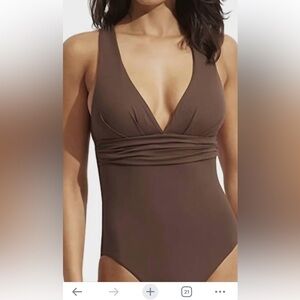 NWT Seafolly Cross Back One Piece